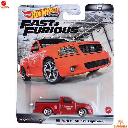Hot Wheels Premium Single 2 – Fast & Furious – 99 Ford F-150 SVT Lightning – 1/5 – Red
