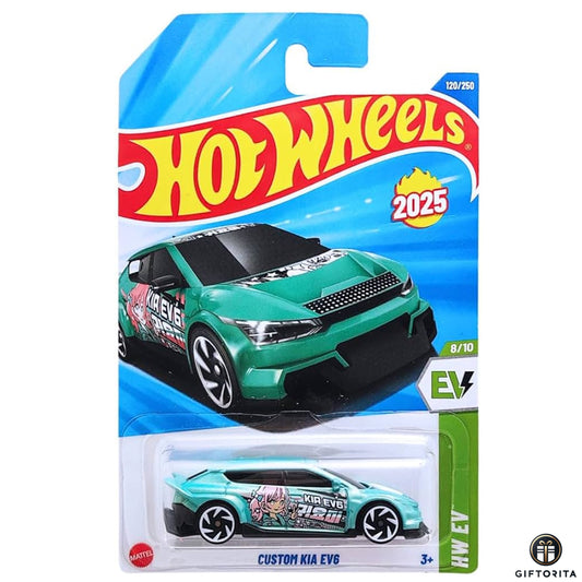 Hot Wheels Regular - Custom Kia EV6 - 8/10 & 120/250 - Green