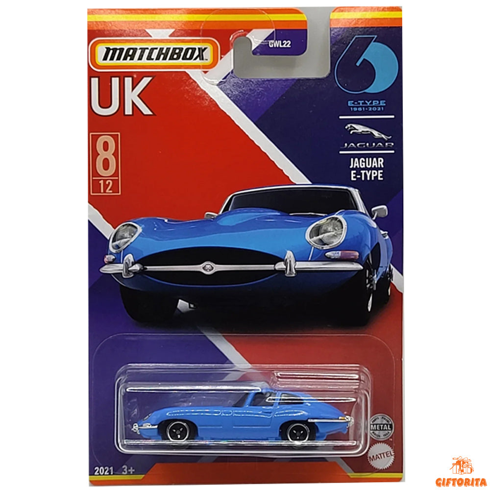 Matchbox Regular Card P00015 – UK – 2021 Jaguar E-Type – 8/12