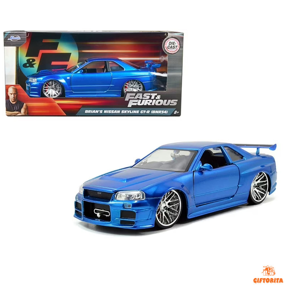 Die Cast 1:43 – Jada – Fast & Furious – Brian’s Nissan Skyline GT-R (R34)