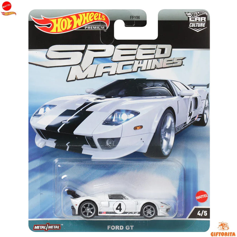 Hot Wheels Premium Single 2 – Speed Machines – Ford GT – 4/5 – White