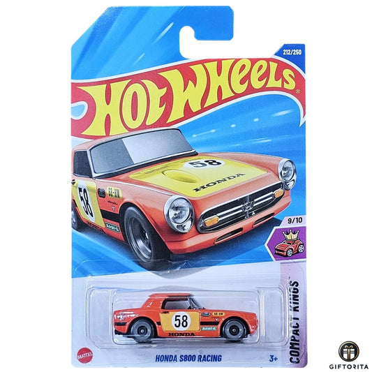 Hot Wheels Regular - Honda S800 Racing - 9/10 & 212/250 - Orange