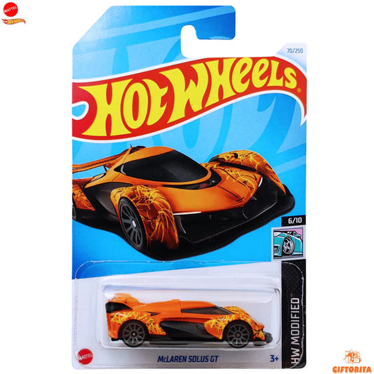 Hot Wheels Regular Mclaren  –  Mclaren Solus Gt  –  6/10 & 70/250  –  Orange