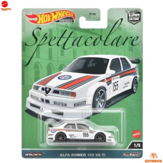 Hot Wheels Premium Single 2 – Car Culture – Spettacalare – Alfa Romeo 155 V6 Ti – 1/5 – White