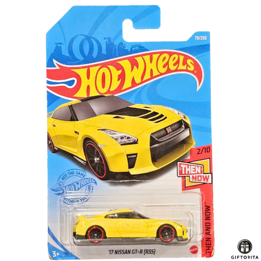 Hot Wheels Regular Nissan - 17 Nissan GT-R [R35] - 2/10 & 79/250 - Yellow
