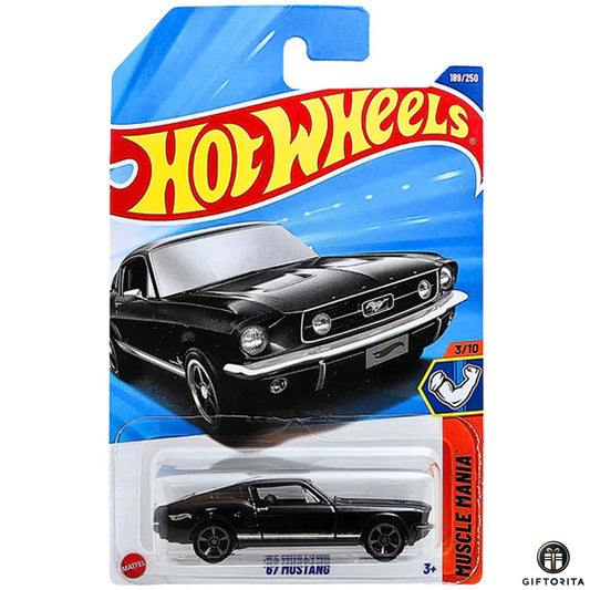Hot Wheels Regular - 67 Mustang - 3/10 & 189 - Black