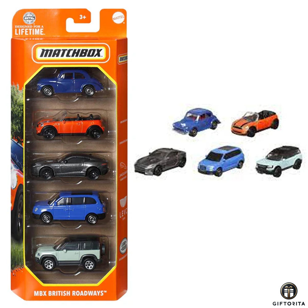 Matchbox 5 Pack (P00019) -MBX British Roadways