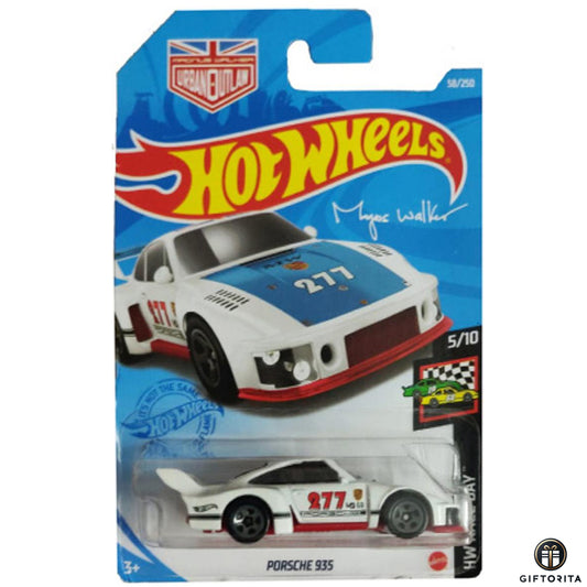 Hot Wheels Regular - Porsche 935 - 5/10 & 58/250 - White & Blue