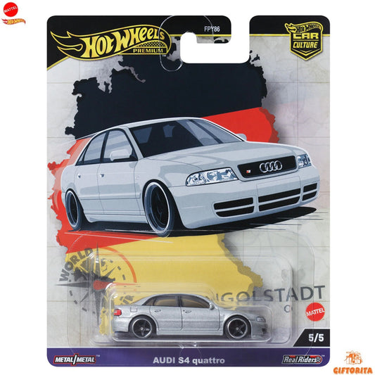 Hot Wheels Premium Single – Audi S4 quattro – 5/5 – Silver