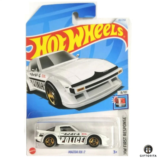 Hot Wheels Regular Mazda 2 – Mazda RX-7 – 8/10 & 80/250 – White