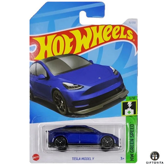 Hot Wheels Regular Tesla -  TESLA MODEL Y – 3/10 and 15/250 – Blue
