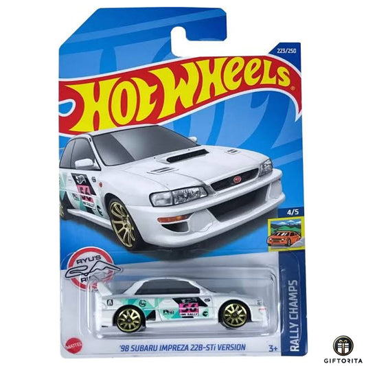 Hot Wheels Regular – 98 Subaru Impreza 22B -STi Version (Treasure Hunt) – 4/5 & 223/ 250 – White