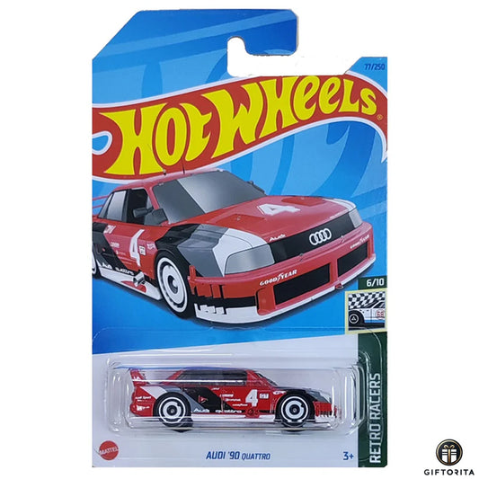 Hot Wheels Regular – Audi 90 Quattro Red – 6/10 & 77/250 – Red