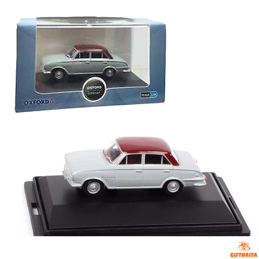 Die Cast 1:76 (P01202) - Oxford Automobile Company - Vauxhall Red/Gull Gray FB Victor - Code 76FB001