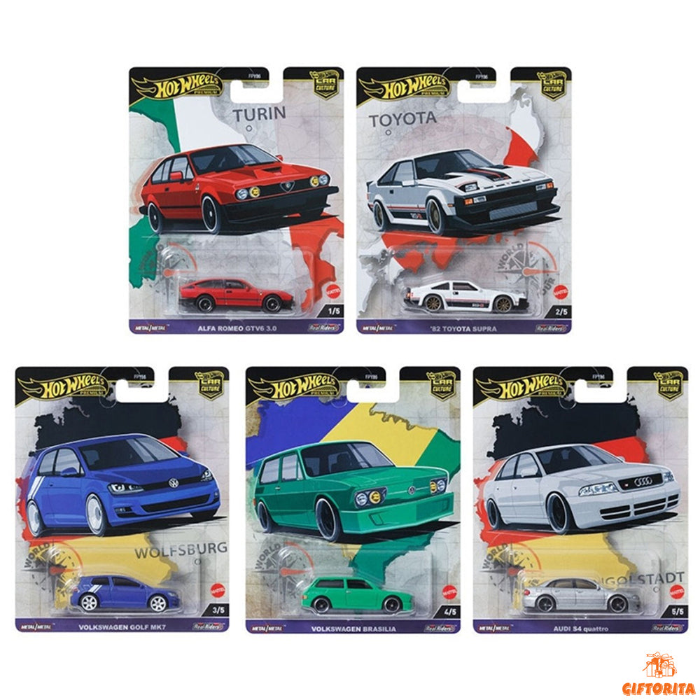 Hot Wheels 2024 Car Culture World Tour Case A (Set of 5 Cars) (P01649)