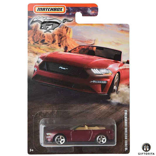 Matchbox Regular Card 1  (P00015) – 18 Ford Mustang Convertibie – 1/12