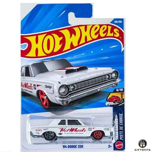 Hot Wheels Regular- 64 dodge 330- 6/10&126/250-White
