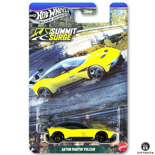 Hot Wheels Regular – Silver Series - Summit Surge - Aston Martin Vulcan - 3/5 - Yellow