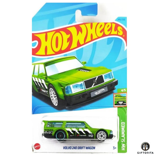 Hot Wheels Regular Volvo  –  Volvo 240 Drift Wagon  –  4/5 & 245/250  –  Green