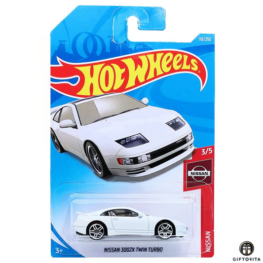 Hot Wheels Regular Nissan - Nissan 300ZX Twin Turbo - 3/5 & 110/250 - White
