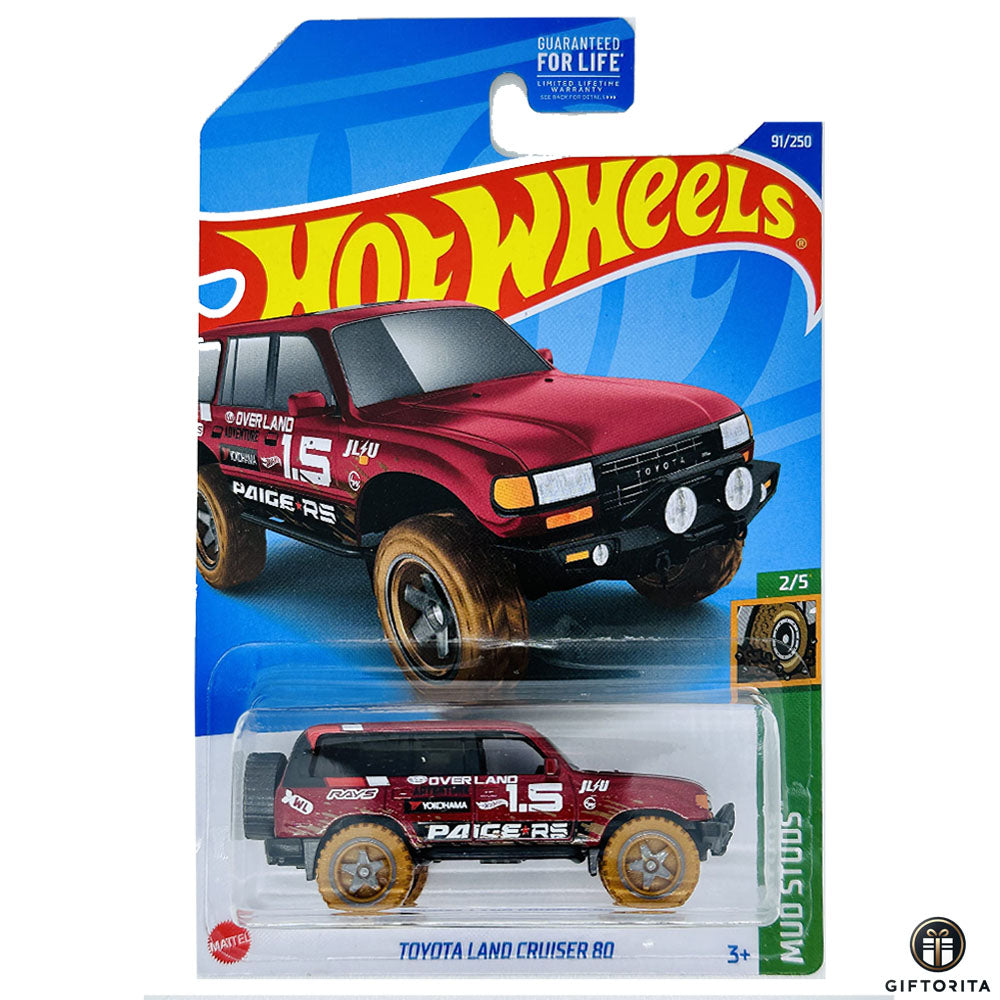 Hot Wheels Regular - Toyota Land Cruiser 80 - 2/5 & 91/250 - Maroon