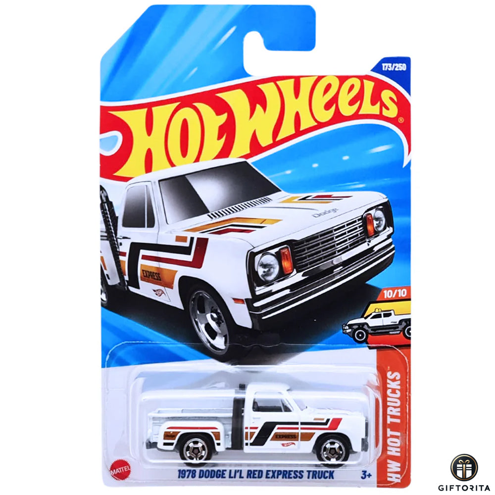 Hot Wheels Regular - 1978 Dodge LI'L Red Express Truck - 10/10 & 173/250 - White