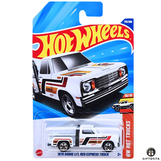 Hot Wheels Regular - 1978 Dodge LI'L Red Express Truck - 10/10 & 173/250 - White