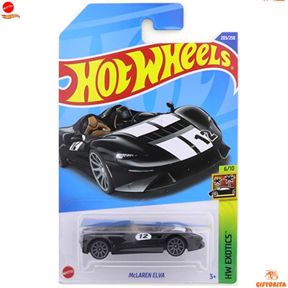 Hot Wheels Regular Mclaren  -  McLAREN ELVA -  6/10 & 203/250  –  Black