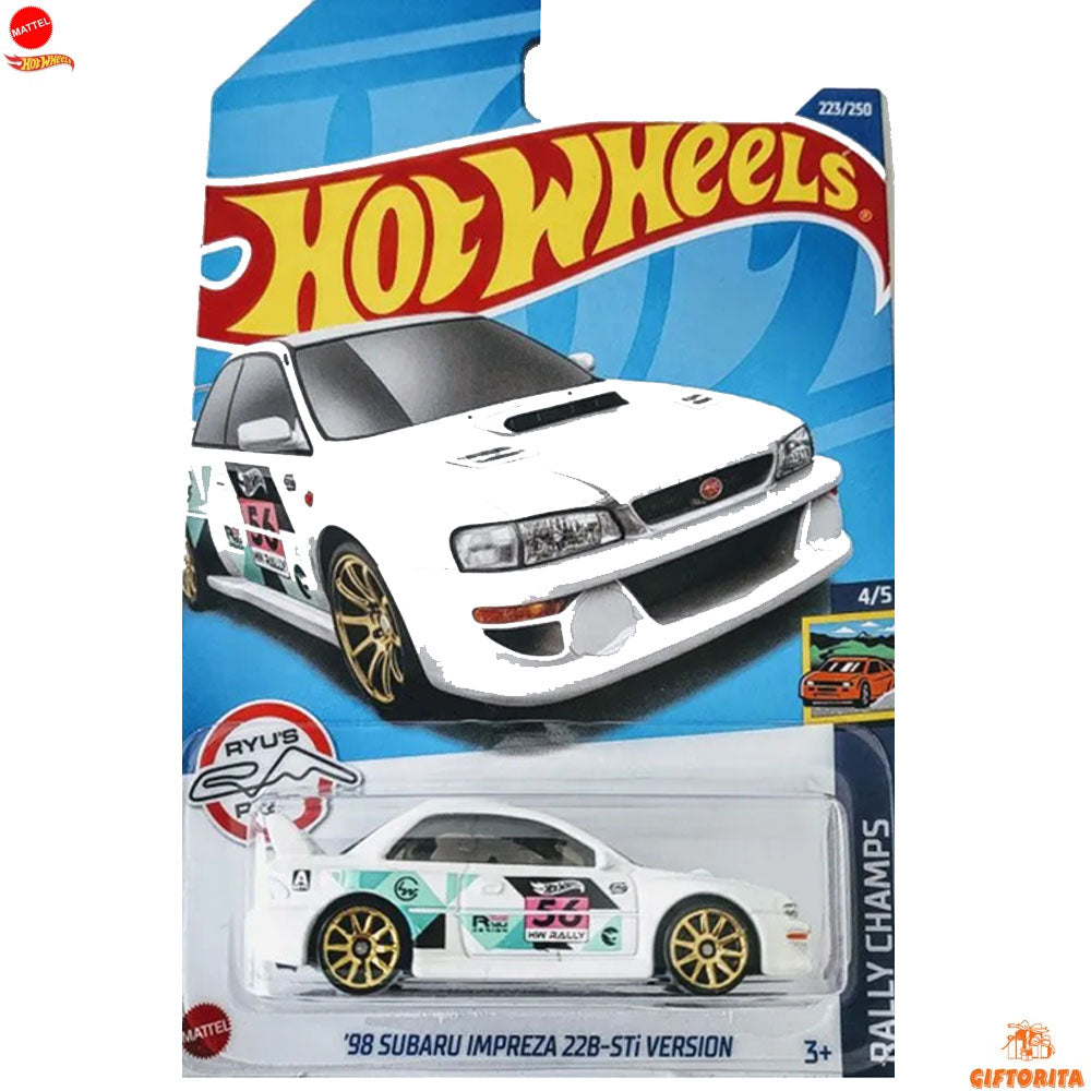 Hot Wheels Regular – 98 Subaru Impreza 22B -STi Version – 4/5 & 223/ 250 – White