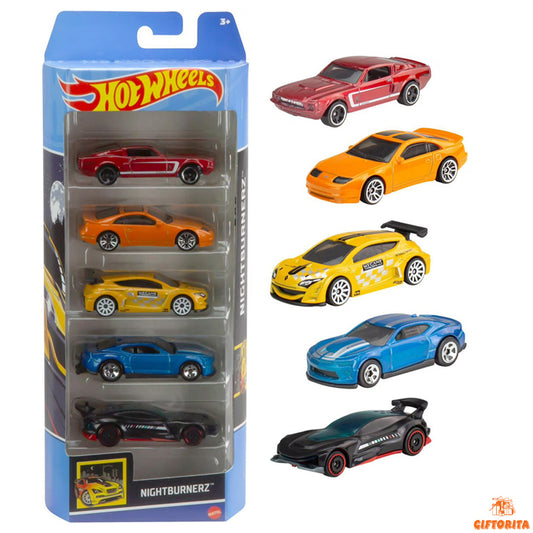 Hot Wheels Regular 5 Pack (PP00704) – Nightburnerz