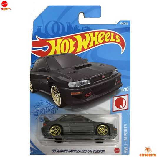 Hot Wheels Regular – 98 Subaru Impreza 22B -STi Version – 1/10 & 124/ 250 - Gray