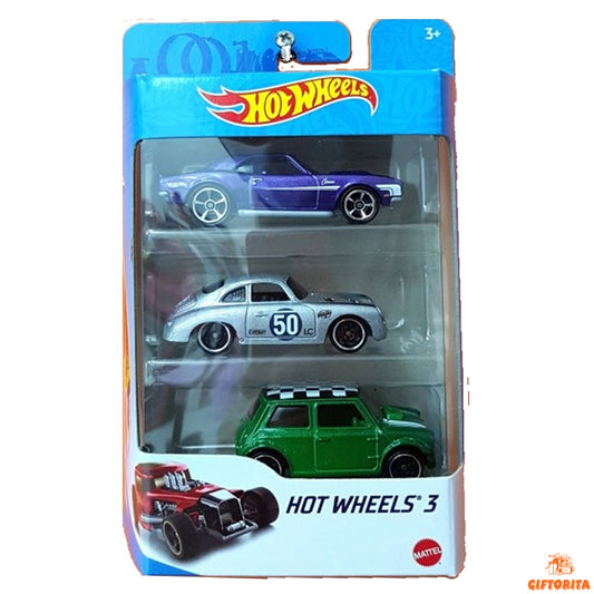 Hot Wheels Regular Gift Pack (3 Pack Set) P00010 – Set Of 3 Car – Multicolor