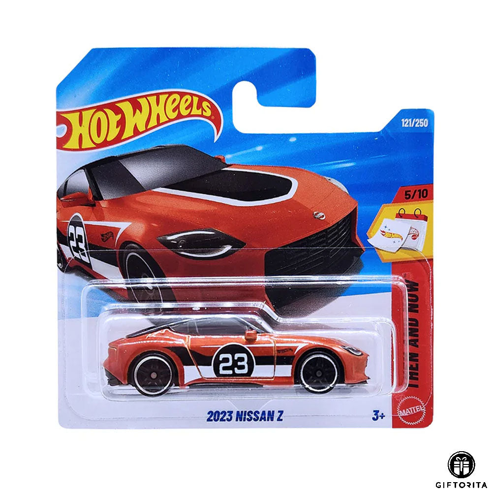 Hot Wheels Regular Short Card – 2023 NISSAN Z - 5/10 & 121/250 - Orange