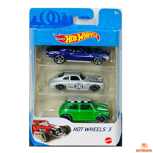 Hot Wheels Regular Gift Pack (3 Pack Set) P00010 – Set Of 3 Car – Multicolor