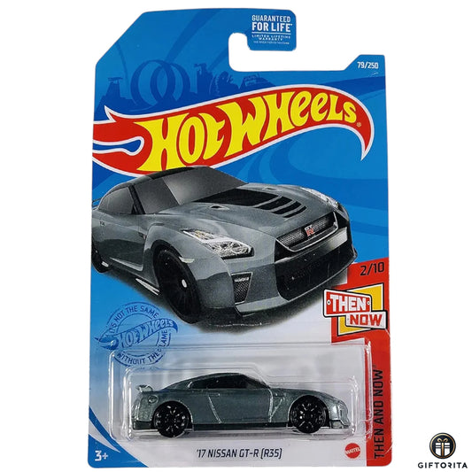 Hot Wheels Regular Nissan - 17 Nissan GT-R [R35] - 2/10 & 79/250 - Gray