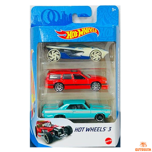 Hot Wheels Regular Gift Pack (3 Pack Set) P00010 – Set Of 3 Car – Multicolor