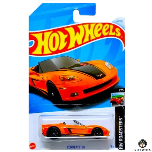 Hot Wheels Regular Corvette -  Corvette C6 -2/5 & 40/250 – Orange