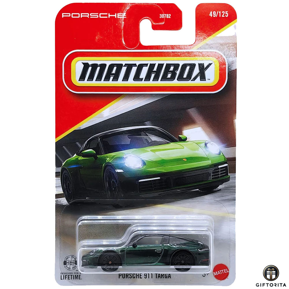 Matchbox Regular Card (P00015) - Porsche 911 Traga - 49/125 - Green
