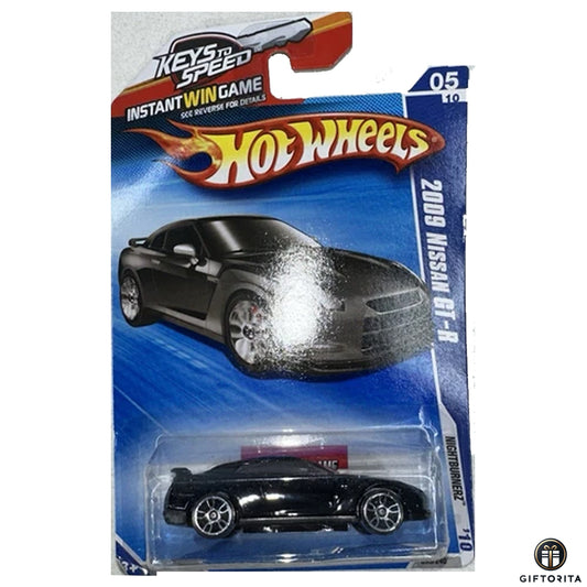 Hot Wheels Regular Nissan - 2009 Nissan GT-R (Instant Win Game) - 5/10 - Black