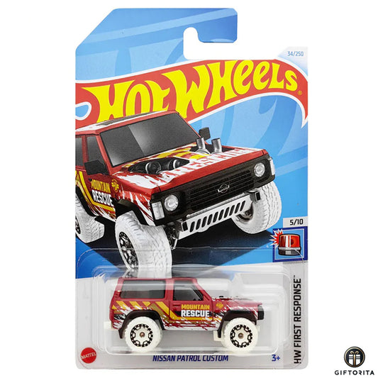 Hot Wheels Regular Nissan 2 – Nissan Patrol Custom – 5/10 & 34/250 – Red