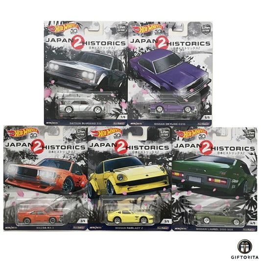 Pre- Order – Hot Wheels Car Culture Japan Historic 2 ( Set Of 5 Cars ) – Multicolor (P01170)