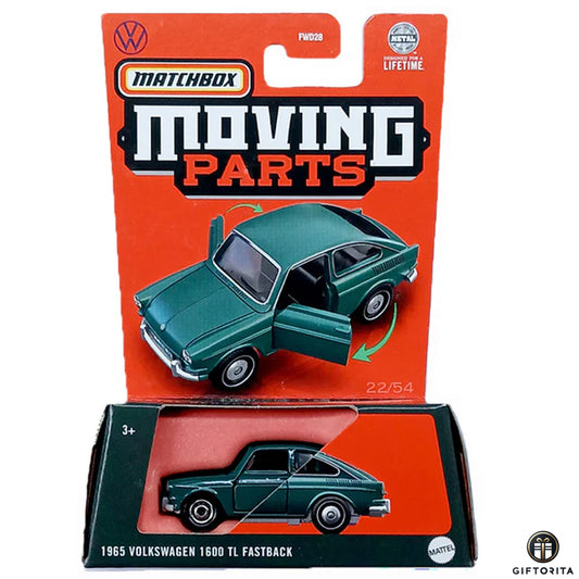 Matchbox Moving Parts P00118 – 1965 Volkswagen 1600 TL Fastback – 22/54 – Green