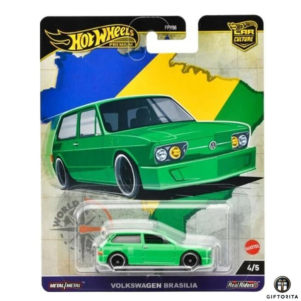 Hot Wheels Premium Single 4 – Volkswagen Brasilia – 4/5 – Green