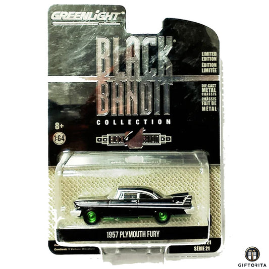 Greenlight Die Cast 1:64 Chase (P01220) – Black Bandit – 1957 Plymouth Fury