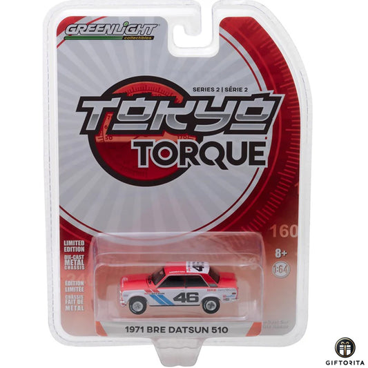 Greenlight Tokyo Torque Series 2 Die Cast 1:64 (P00981) – 1971 Bre Datsun 510