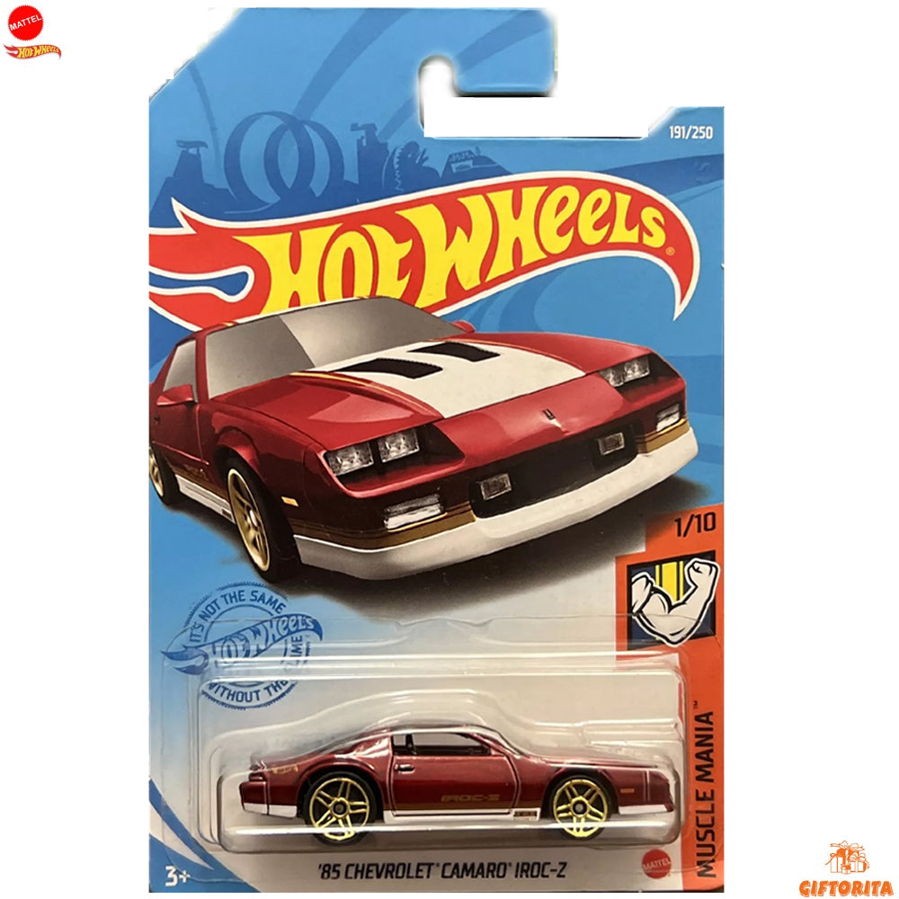 Hot Wheels Regular Camaro - 85 Chevrolet Camaro Iroc -Z - 1/10 & 191/250 - Maroon