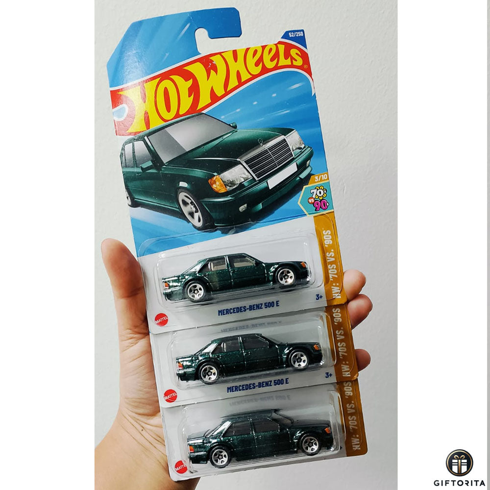 Hot Wheels Regular Set of 3 Car # 6 - Mercedes Benz 500 E