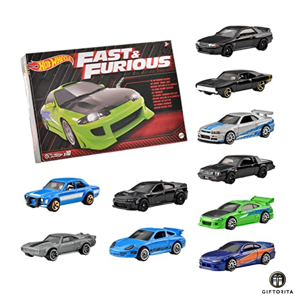 Hot Wheels Regular 10 Pack (P00012) - Fast & Furious