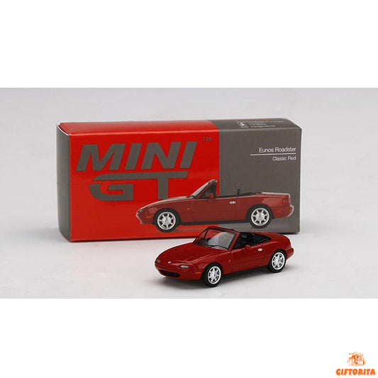 MINI GT 1:64 Die Cast # 298 – Eunos Roadster Classic Red