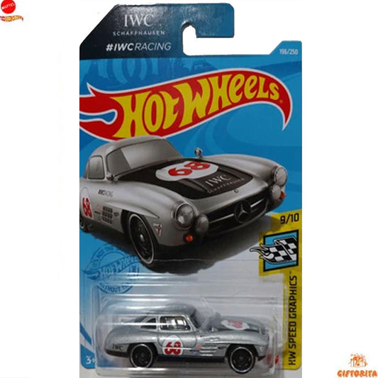 Hot Wheels Regular Mercedes  –  Mercedes-Benz 300 SL –  9/10 & 196/250  –  Silver